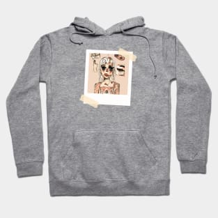 Abstract Girl Polaroid Hoodie